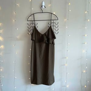 H&M- Green Slip Dress